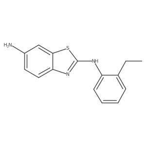 2,6-Benzothiazolediamine, N2-(2-ethylphenyl)-结构式