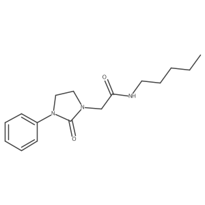 2-(2-oxo-3-phenylimidazolidin-1-yl)-N-pentylacetamide Structure