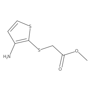 Methyl [(3-Aminothien-2-yl)thio]acetate结构式