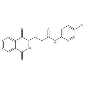 2(1H)-Phthalazinepropanamide, N-(5-bromo-2-pyridinyl)-3,4-dihydro-1,4-dioxo- Structure