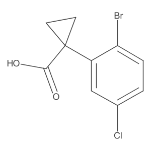 1-(2-Bromo-5-chlorophenyl)cyclopropane-1-carboxylic acid Structure