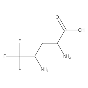 2,4-Diamino-5,5,5-trifluoropentanoic acid结构式