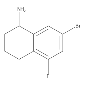 7-Bromo-5-fluoro-1,2,3,4-tetrahydronaphthalen-1-amine Structure