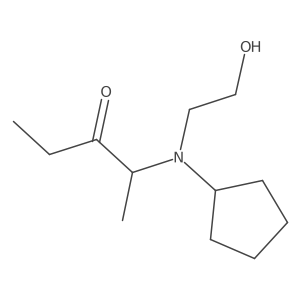 3-Pentanone, 2-[cyclopentyl(2-hydroxyethyl)amino]- Structure