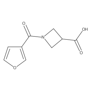 1-(Furan-3-carbonyl)azetidine-3-carboxylic acid Structure