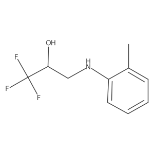1,1,1-Trifluoro-3-[(2-methylphenyl)amino]propan-2-ol Structure