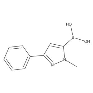(1-methyl-3-phenyl-1H-pyrazol-5-yl)boronic acid结构式