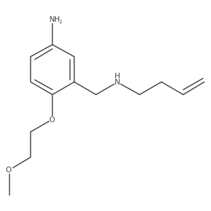 3-[(Allylmethylamino)methyl]-4-(2-methoxyethoxy)phenylamine Structure