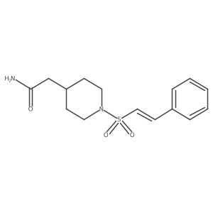 2-[1-(2-Phenylethenesulfonyl)piperidin-4-yl]acetamide Structure