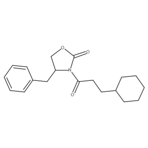 (R)-4-Benzyl-3-(3-cyclohexylpropanoyl)oxazolidin-2-one结构式