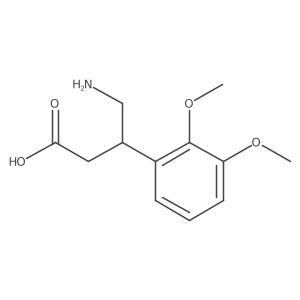 4-Amino-3-(2,3-dimethoxyphenyl)butanoic acid结构式