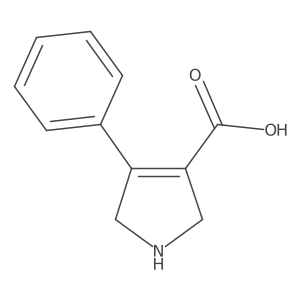 4-Phenyl-2,5-dihydro-1H-pyrrole-3-carboxylic acid Structure