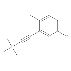 (5-Chloro-2-methyl-phenylethynyl)-trimethyl-silane Structure