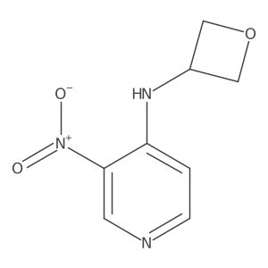 3-Nitro-N-3-oxetanyl-4-pyridinamine结构式