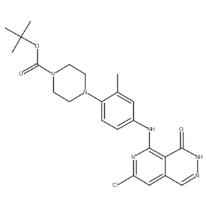 Tert-butyl 4-(4-(7-chloro-4-oxo-3,4-dihydropyrido[3,4-d]pyridazin-5-ylamino)-2-methylphenyl)piperazine-1-carboxylate Structure