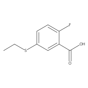 5-(Ethylthio)-2-fluorobenzoic acid Structure
