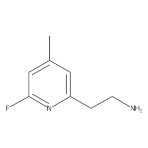 2-(6-Fluoro-4-methylpyridin-2-YL)ethanamine结构式