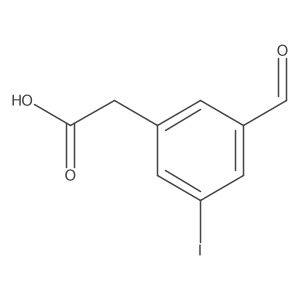 (3-Formyl-5-iodophenyl)acetic acid结构式