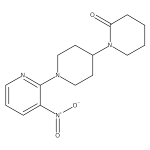 1-[1-(3-Nitropyridin-2-yl)piperidin-4-yl]piperidin-2-one Structure