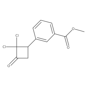 Methyl 3-(2,2-dichloro-3-oxocyclobutyl)benzoate Structure