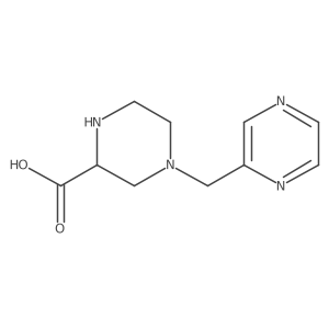 4-(Pyrazin-2-ylmethyl)piperazine-2-carboxylic acid结构式