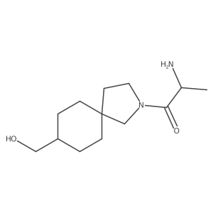 2-Amino-1-(8-(hydroxymethyl)-2-azaspiro[4.5]decan-2-yl)propan-1-one Structure