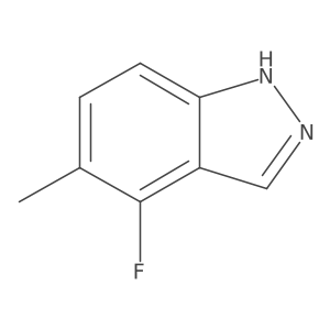 4-Fluoro-5-methylindazole结构式