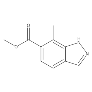 methyl 7-methyl-1H-indazole-6-carboxylate结构式