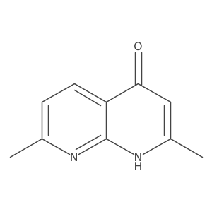 2,7-Dimethyl-1,8-naphthyridin-4-ol结构式