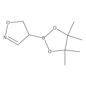 4-(4,4,5,5-Tetramethyl-1,3,2-dioxaborolan-2-yl)-4,5-dihydro-1,2-oxazole结构式