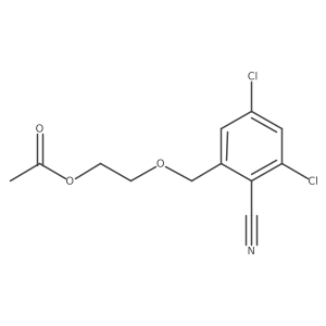 2-((3,5-Dichloro-2-cyanobenzyl)oxy)ethyl acetate Structure