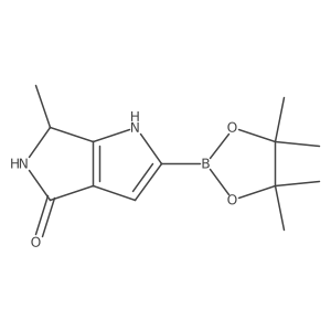 (R)-6-methyl-2-(4,4,5,5-tetramethyl-1,3,2-dioxaborolan-2-yl)-5,6-dihydropyrrolo[3,4-b]pyrrol-4(1H)-one Structure