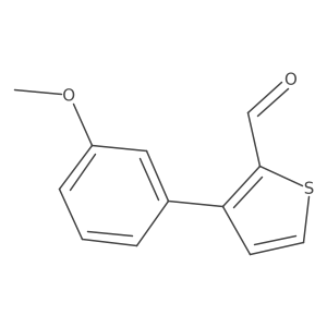 3-(3-Methoxyphenyl)thiophene-2-carbaldehyde Structure