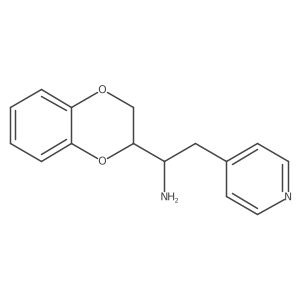 1-(2,3-Dihydro-1,4-benzodioxin-2-yl)-2-(pyridin-4-yl)ethan-1-amine Structure