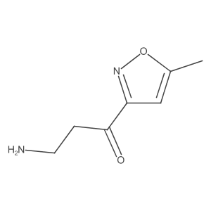 3-Amino-1-(5-methyl-1,2-oxazol-3-yl)propan-1-one结构式