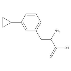 2-Amino-3-(3-cyclopropylphenyl)propanoic acid结构式