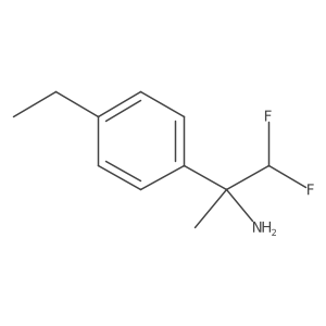 2-(4-Ethylphenyl)-1,1-difluoropropan-2-amine Structure