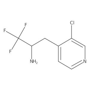 3-(3-Chloropyridin-4-yl)-1,1,1-trifluoropropan-2-amine Structure