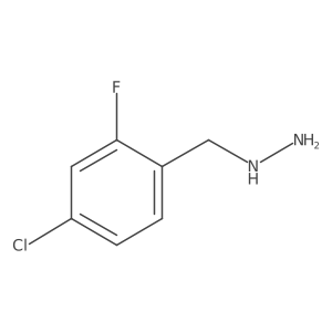 [(4-Chloro-2-fluorophenyl)methyl]hydrazine结构式
