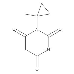 1-(1-Methylcyclopropyl)-2,4,6(1h,3h,5h)-pyrimidinetrione结构式