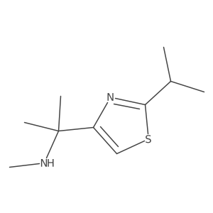 Methyl({2-[2-(propan-2-yl)-1,3-thiazol-4-yl]propan-2-yl})amine Structure