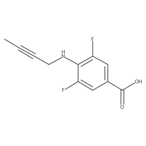 4-[(But-2-yn-1-yl)amino]-3,5-difluorobenzoic acid Structure