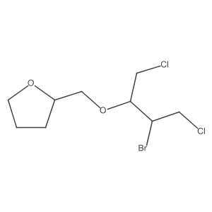 2-{[(3-Bromo-1,4-dichlorobutan-2-yl)oxy]methyl}oxolane Structure