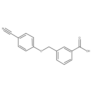 3-(4-Cyanophenoxymethyl)benzoic acid Structure