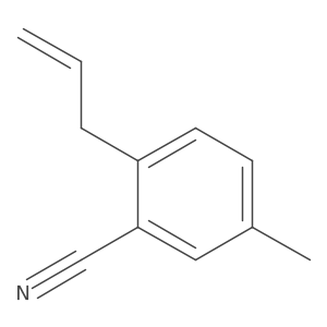 5-Methyl-2-(prop-2-en-1-yl)benzonitrile结构式