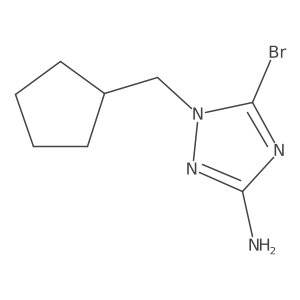 5-Bromo-1-(cyclopentylmethyl)-1H-1,2,4-triazol-3-amine Structure