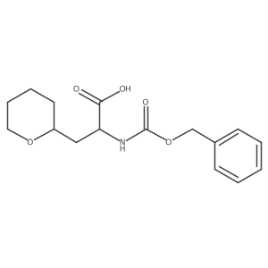 2-{[(Benzyloxy)carbonyl]amino}-3-(oxan-2-yl)propanoic acid结构式