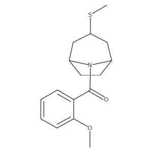 (2-methoxyphenyl)((1R,5S)-3-(methylthio)-8-azabicyclo[3.2.1]octan-8-yl)methanone Structure