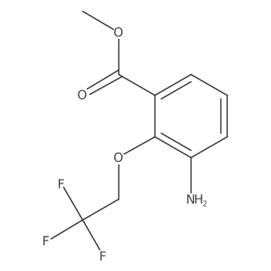 Methyl 3-amino-2-(2,2,2-trifluoroethoxy)benzoate Structure