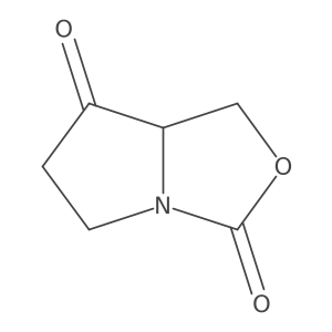 1,5,6,7a-Tetrahydropyrrolo[1,2-c][1,3]oxazole-3,7-dione结构式